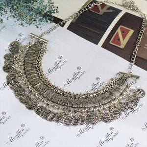 💕Steampunk vintage moon necklace